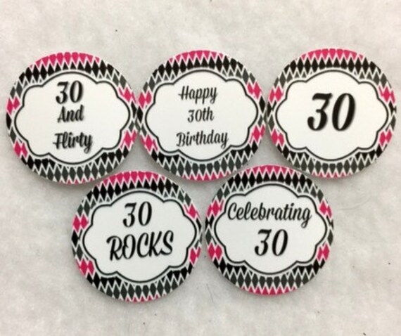 Set Of 50100150200 Personalized 30th Birthday Party 1 Inch Circle Confetti
