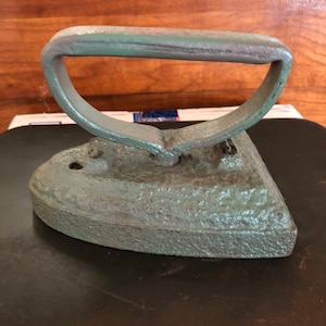 Rare Antique Green Iron All Metal