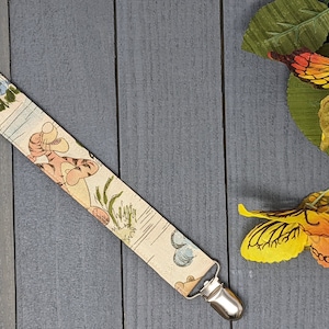 Tigger Pacifier Clip / Universal Fabric Binky Keeper