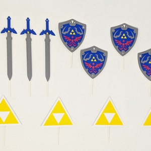 Legend of Zelda Birthday Cupcake Toppers Qty:12