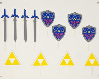 Legend of Zelda Birthday Cupcake Toppers Qty:12