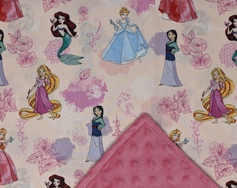 Disney Princess Blanket / Custom Sizes and Colors