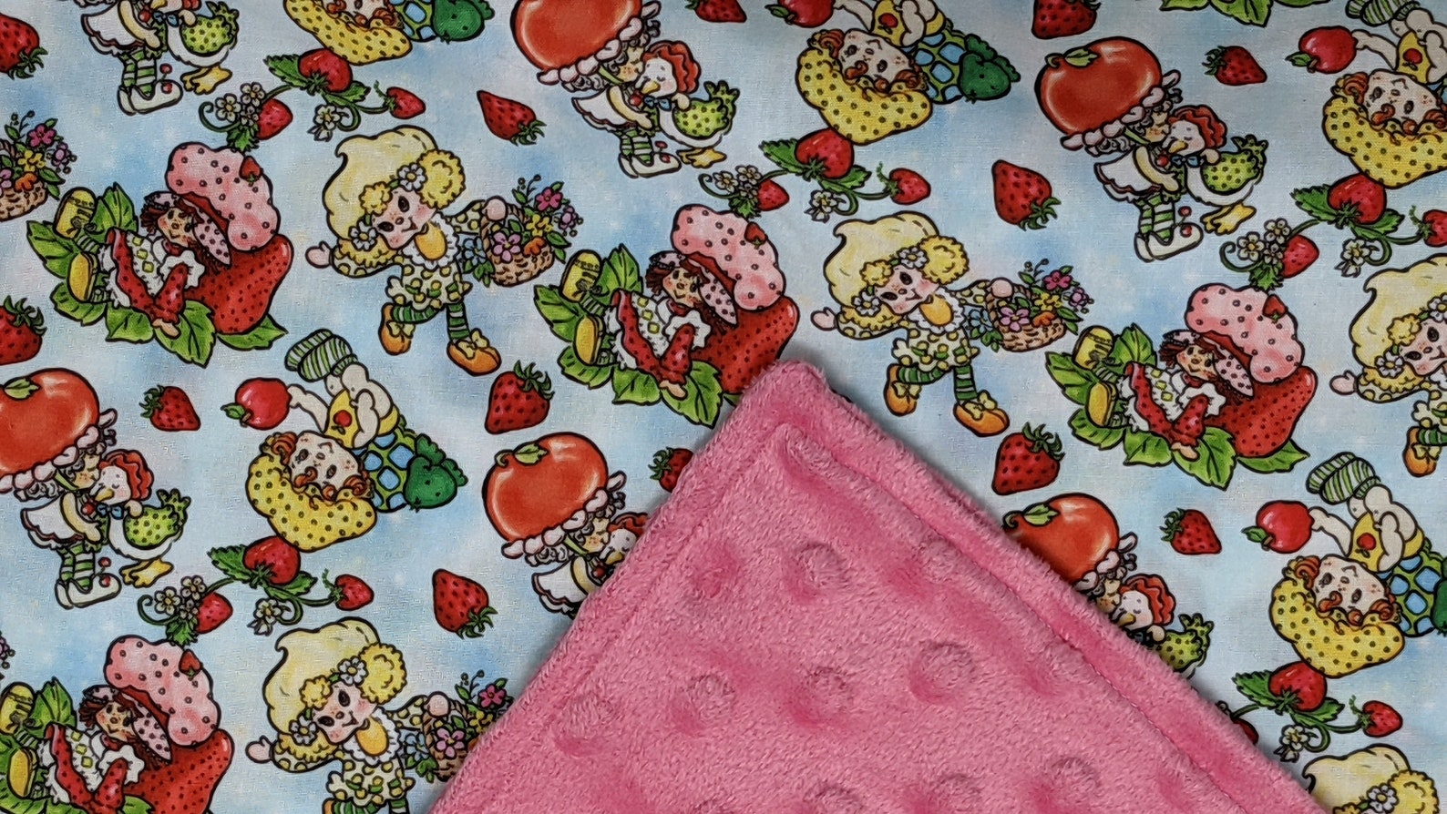 Strawberry Shortcake Blanket / Custom Sizes and Colors Etsy