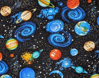 Outer Space Galaxy Fabric / Fat Quarter / By the Yard