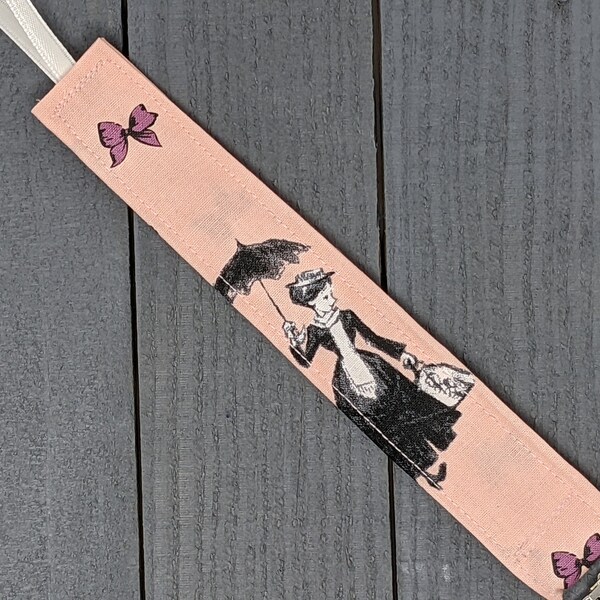 Mary Poppins Pacifier Clip /  Universal Fabric Binky Holder