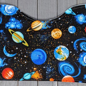 Outer Space Burp Cloth / Contoured / Galaxy Baby Gift