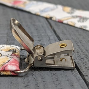 Winnie The Pooh Pacifier Clip / Universal Fabric Binky Keeper image 3