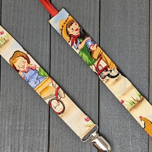 Western Pacifier Clip / Cowgirl Binky Clip