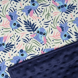 Lilo And Stitch Minky Blanket / Custom Sizes and Colors