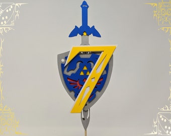 Custom Legend of Zelda Birthday Cake Topper ⁛ High Quality 3D ⁛