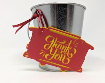 Trolley Thank You Tags QTY8