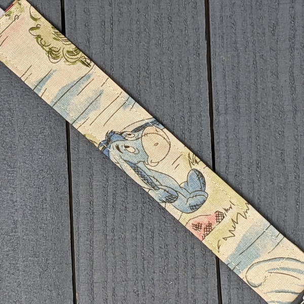 Eeyore Pacifier Clip / Universal Fabric Binky Keeper