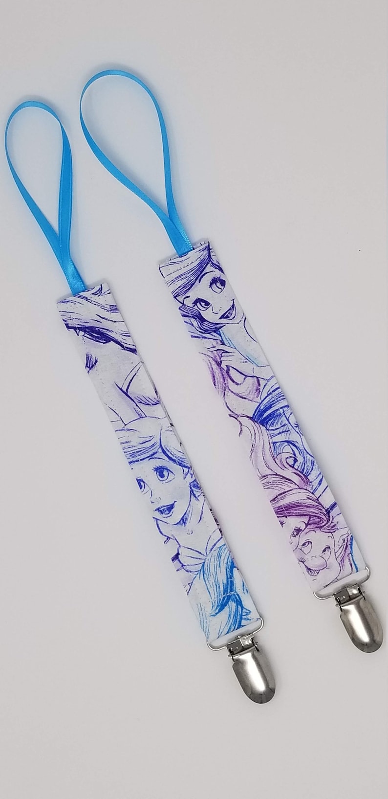Ariel Pacifier Clip / Little Mermaid Universal Binky Holder Etsy