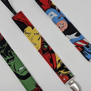 Avengers Pacifier Clip / Captain America  Hulk Iron Man