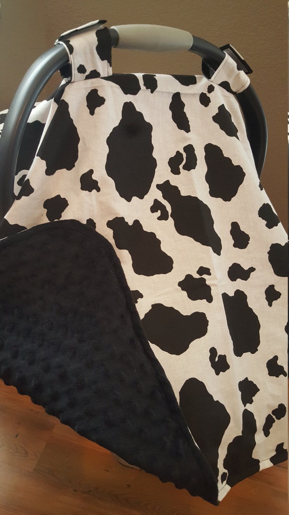 cow print infant car seat