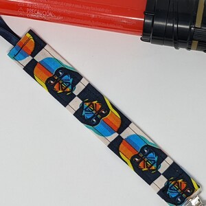 Darth Vader Pacifier Clip /  Universal Fabric Binky Holder