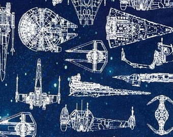 Star Wars Fabric / Quilting Cotton / Fat Quarter / By the Yard