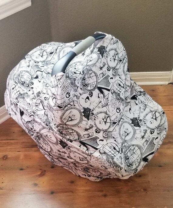 Nightmare Before Christmas Stretchy Car Seat Cover and Nursing Wrap 4 in 1 Multi use Etsy Australia