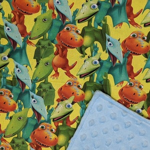 Dinosaur Train Blanket / Custom Sizes and Colors