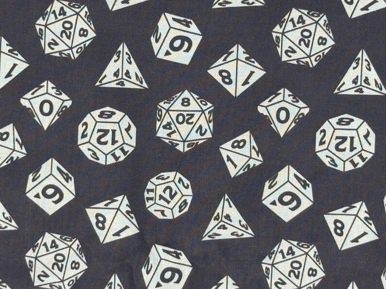 Dungeons and Dragons Cotton Fabric / by the Yard and Half Yard - Etsy
