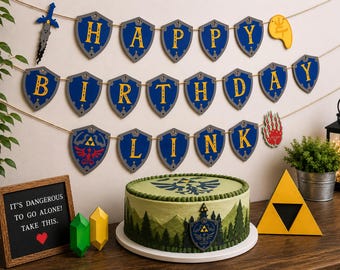 Tears of the Kingdom Birthday Name Banner ⁂ TLoZ ⁂