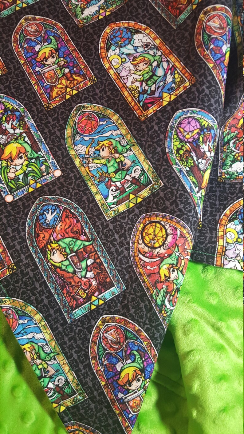 Legend of Zelda Link Blanket / Stained Glass / Baby To Adult Etsy