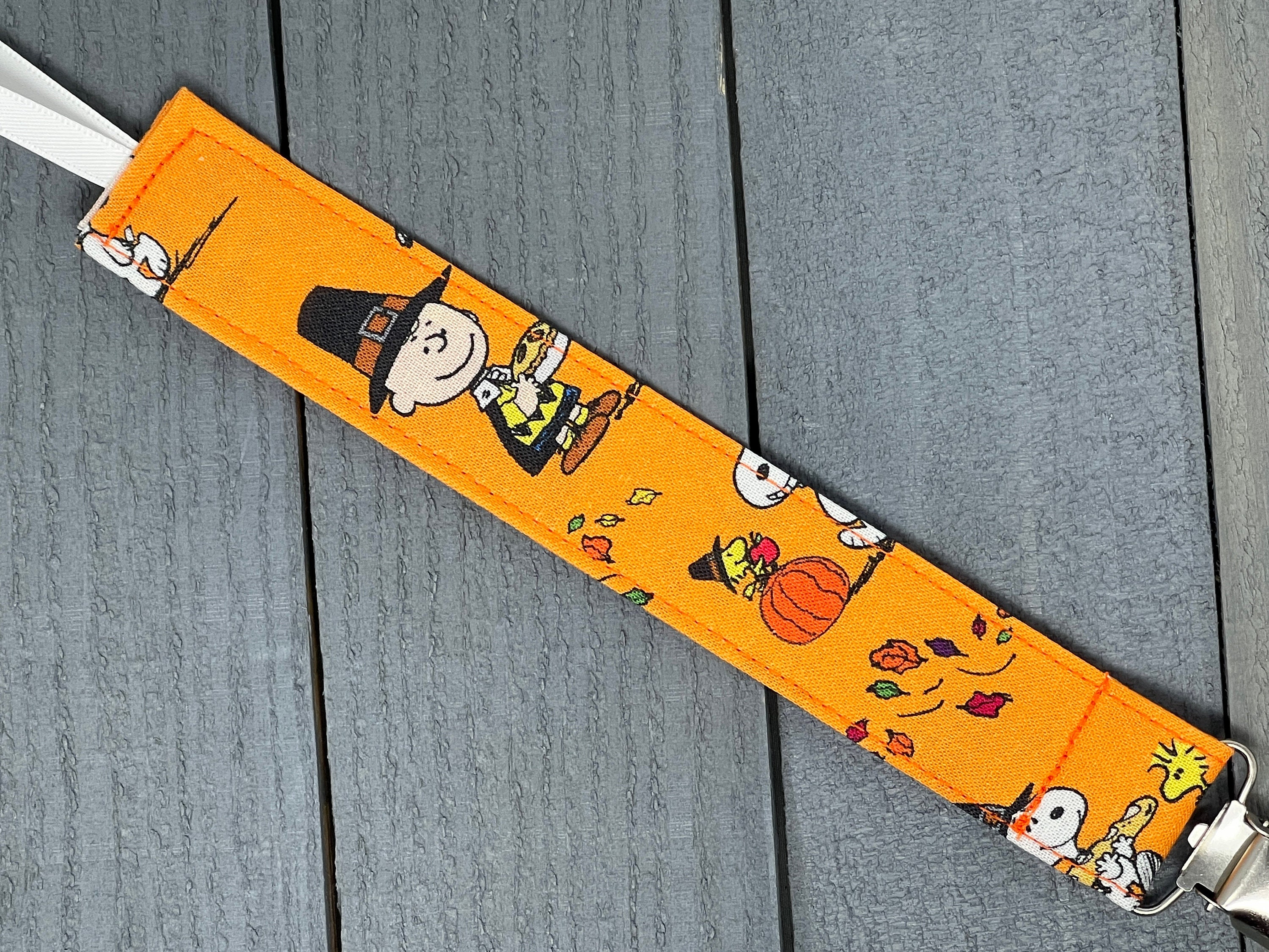 Thanksgiving Pacifiers Peanuts Thanksgiving Pacifier Clip / Charlie Brown Binky Holder - Etsy