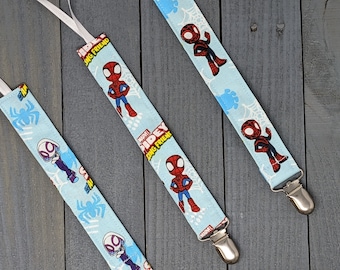 Spidey and His Amazing Friends  Pacifier Clip / Universal Binky Holder