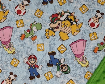 Mario Party Items Blanket / Custom Color and Sizes