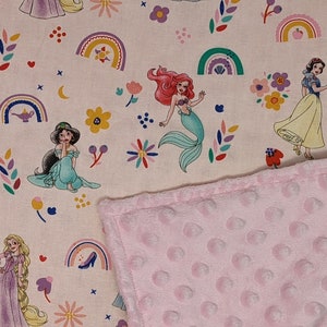 Disney Princess Blanket / Custom Sizes and Colors
