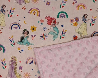 Disney Princess Blanket / Custom Sizes and Colors