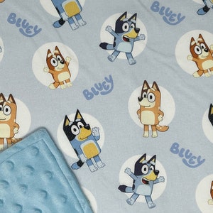Bluey Family Blanket / Custom Sizes and Colors