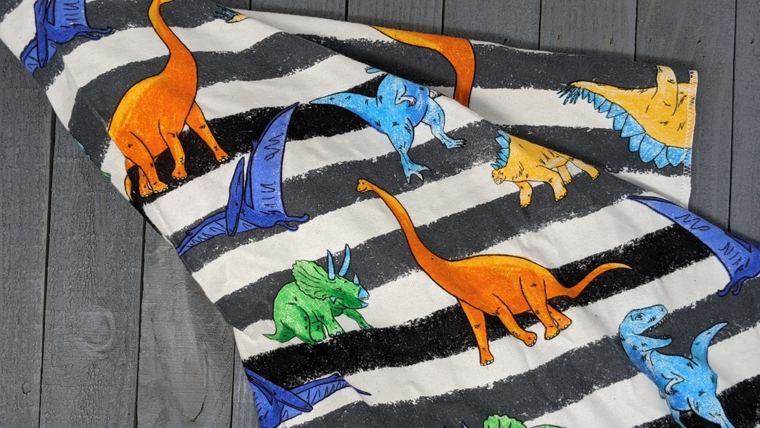 Dinosaur Receiving Blanket / Extra Large Flannel Swaddle Cloth Etsy