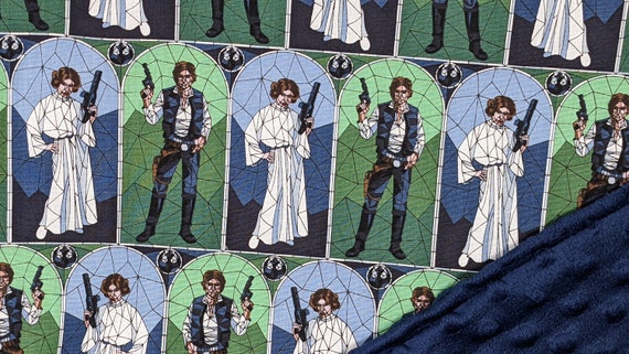 Han Solo Princess Leia Blanket Custom Sizes and Colors Etsy