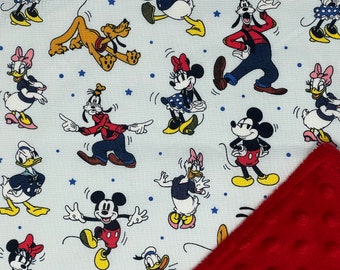 Mickey Mouse and Friends Blanket / Custom Colors and Sizes