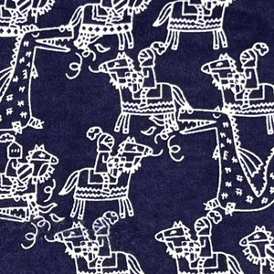 Camelot Knights Flannel Fabric / By the Yard