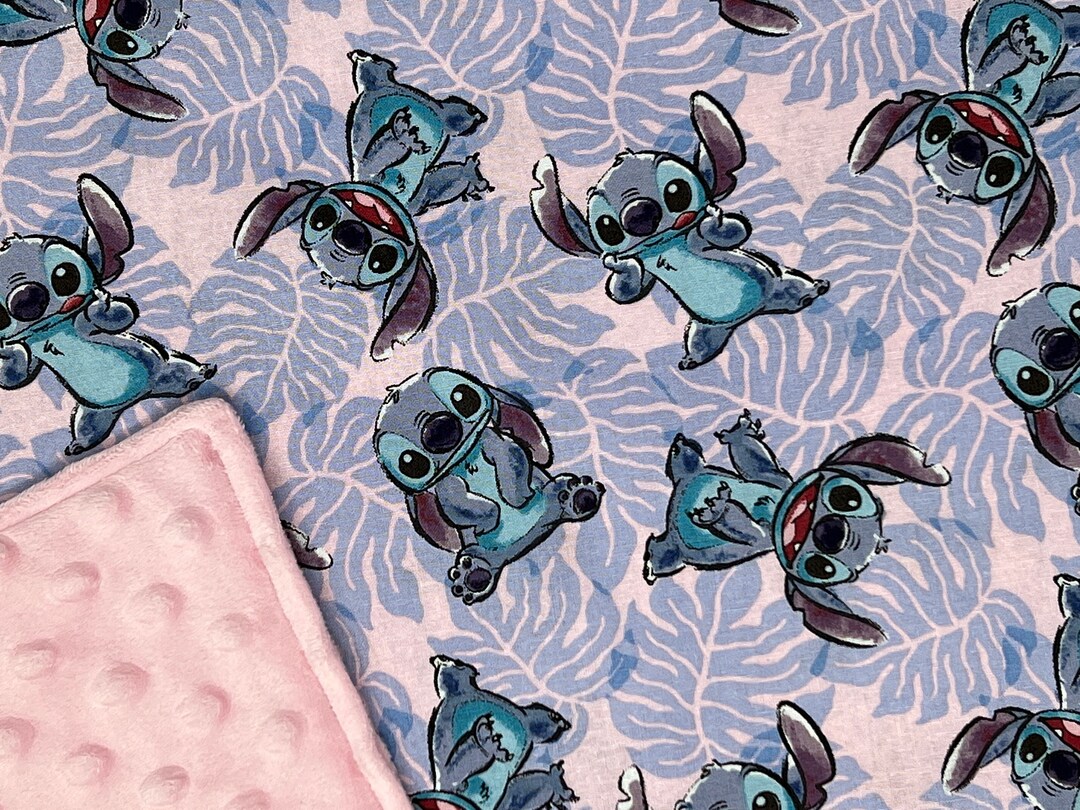 Lilo and Stitch Minky Blanket / Custom Sizes and Colors Etsy