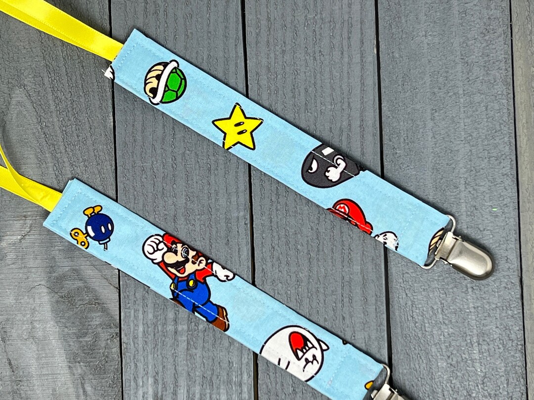 Boo Pacifier Mario Nintendo Pacifier Clip / Super Mario Brothers Binky Holder - Etsy