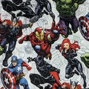 Avengers Unite Fabric / Fat Quarter / By The Yard