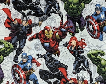 Avengers Unite Fabric / Fat Quarter / By The Yard
