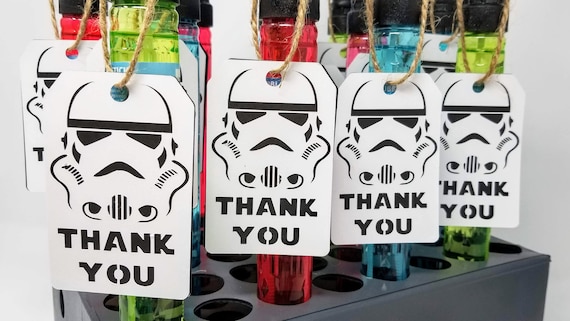 Star Wars Thank You Tags for Party Favors Storm Trooper Darth Vader -   Denmark