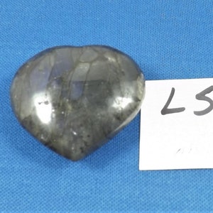 Labradorite Heart, Polished Natural Labradorite, approx. 40 mm, Metaphysical, Palm Stone, Altar Supplies, Pocket Stone, LSH-1