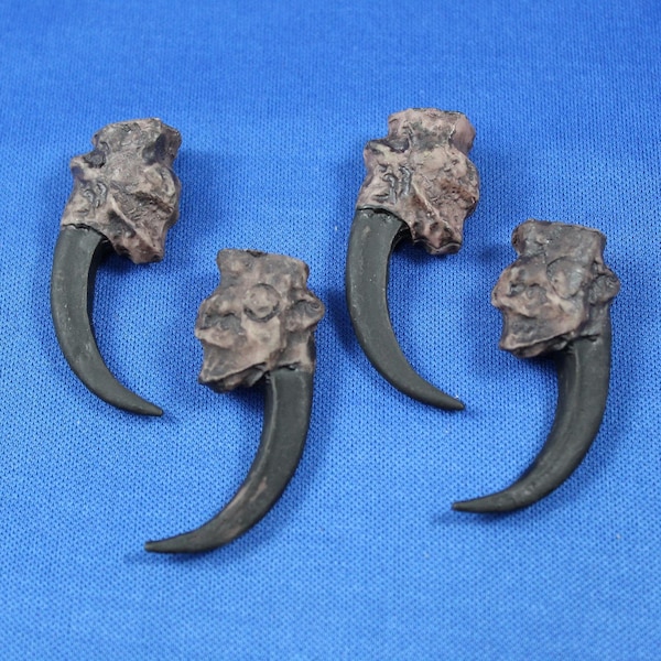 4 Synthetic Eagle Claws, 2" long, Perfect for necklace project, Native American Crafts & Jewelry, Rendezvous, Pow Wows, CL1