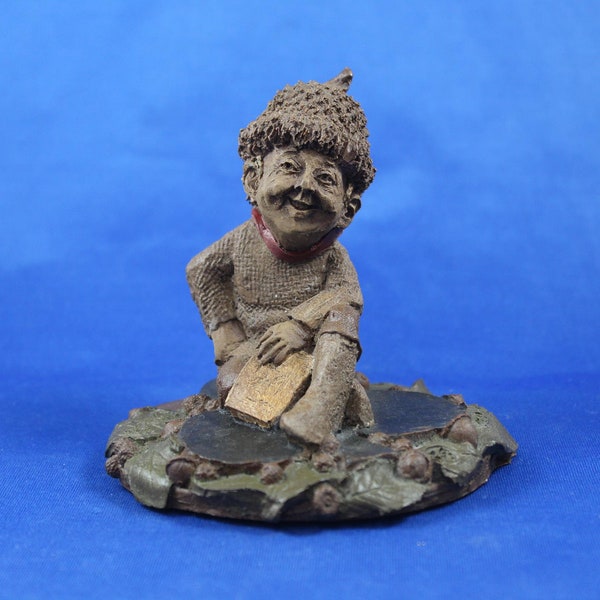 Tom Clark Gnome, King of Clubs, Style #1036 Dated 1984, Resin Woodspirit, Gnome Figurine Collectibles, Estate Finds, Cairn Studio