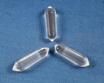 3 Natural Crystal Points, Quartz Crystal Points, Double Terminated Crystals, Metaphysical, Jewelry Making, Crystal Supply