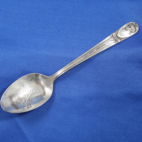 John Adams spoon, Appointed Chief Justice John Marshall, Wm Rogers MFG Co., Collectible Spoon, Vintage Estate Items