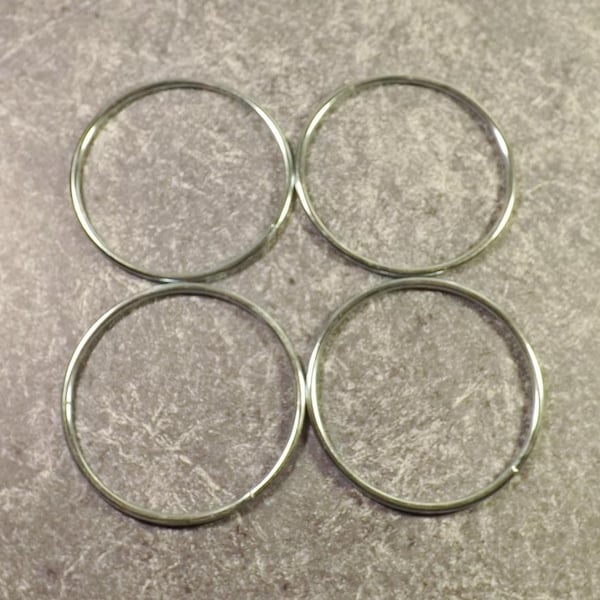 3 inch Metal Rings, 3" Craft Rings, Qty of 4, soldered metal craft rings, Dreamcatcher Ring, Medicine Wheel, Craft Supplies, Metal Hoop