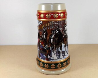 Details about   1994 BUDWEISER HOLIDAY STEIN HOMETOWN HOLIDAY 