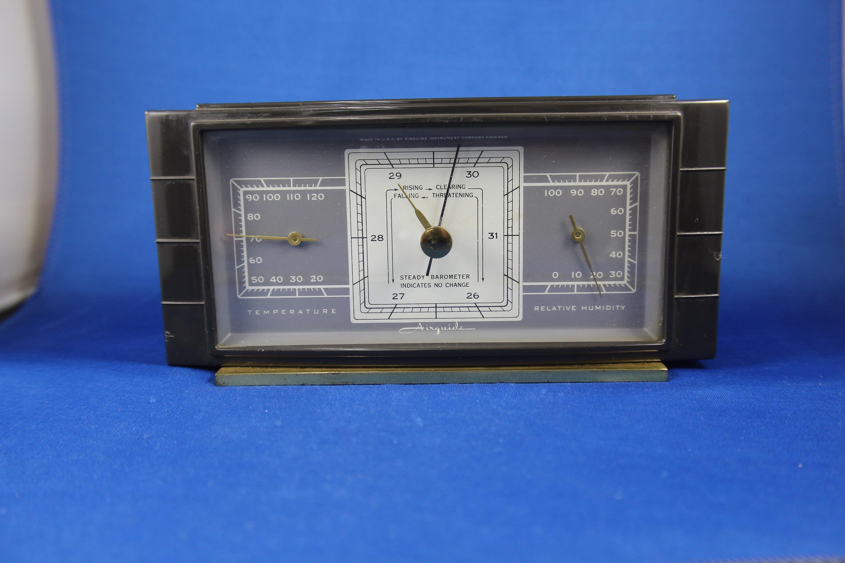 Airguide Barometer Intsruments Barometer Temperature Etsy