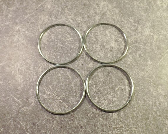 3 Inch Metal Rings, 3 Craft Rings, Qty of 4, Soldered Metal Craft